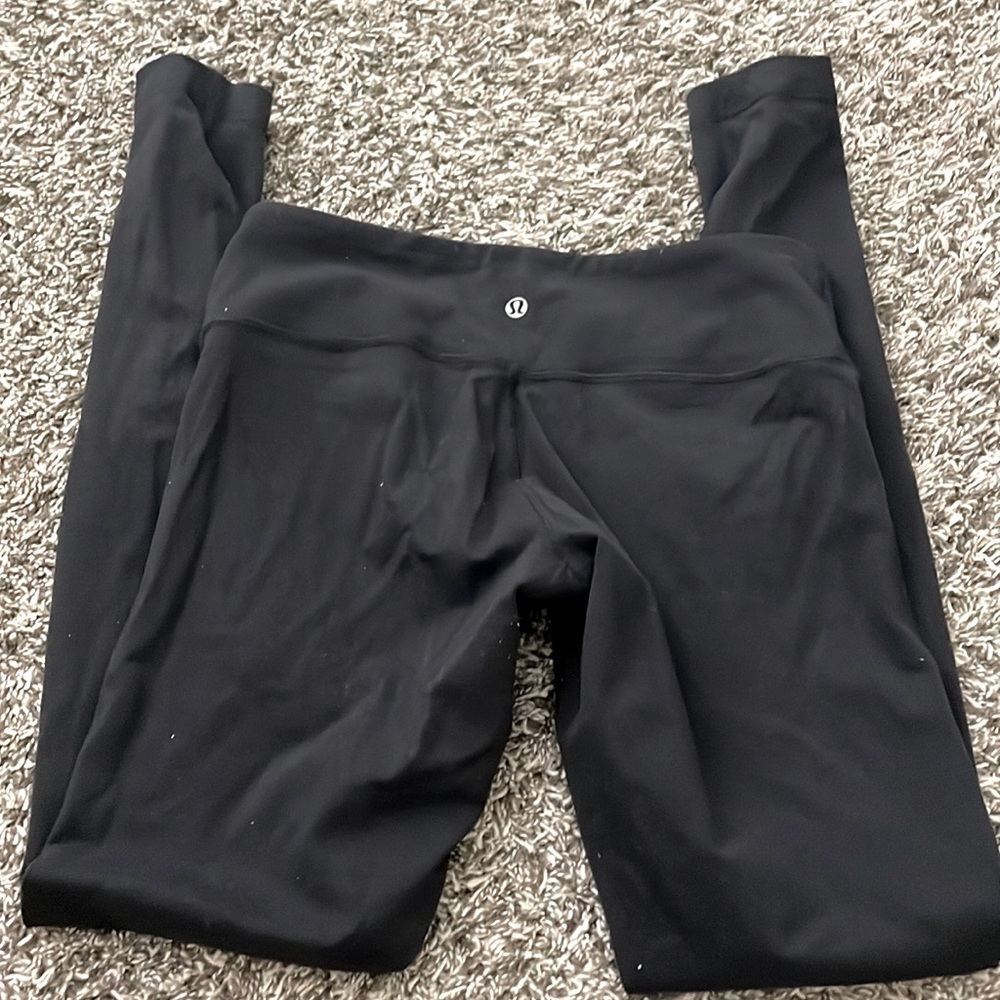 Lululemon full length black leggings size 8